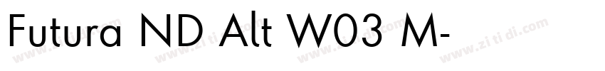 Futura ND Alt W03 M字体转换